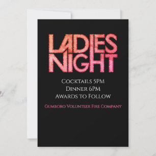 Invitation Modèle de soirée entre dames