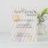 Invitation Modèle de suite de mariage illustrée dessinée à la (Debout devant)