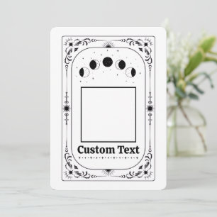 Invitation Modèle de Tarot avec Photo Personnalisée pour la D