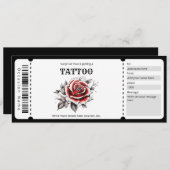 Invitation Modèle de Tattoo Surprise, (Devant / Derrière)