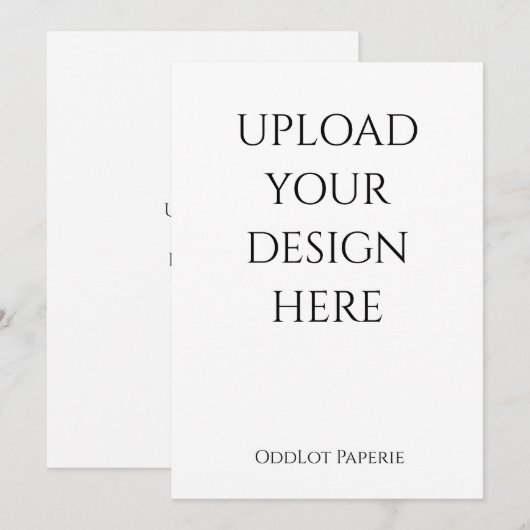 Invitation Modèle de téléchargement client pour impression (Devant / Derrière)