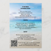 Invitation modèle de week-end plage pour enterreme (Dos)