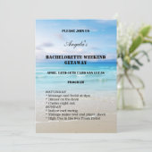 Invitation modèle de week-end plage pour enterreme (Debout devant)