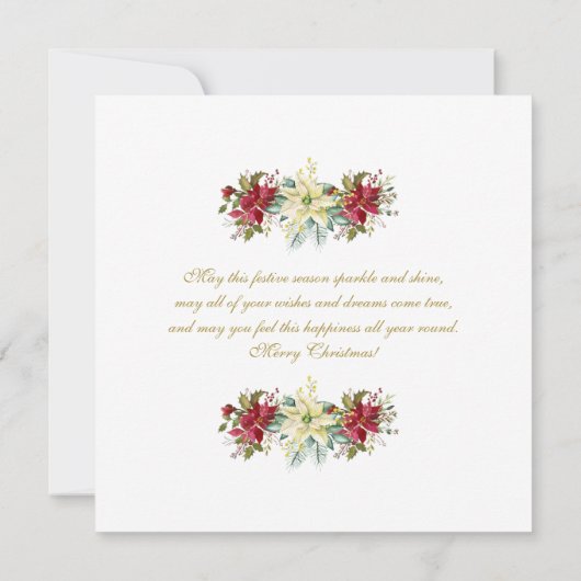 Invitation Modèle d'écriture Joyeuses Fêtes de fin d'année av (Dos)