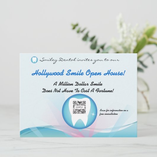 Invitation Modèle dentaire (Debout devant)