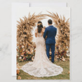 Invitation Modèle des détails du Mariage de automne tropical (Dos)