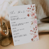 Invitation Modèle des signes du menu de la barre de Mariage r