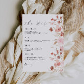 Invitation Modèle des signes du menu de la barre de Mariage r