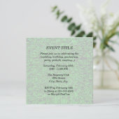 Invitation Modèle d'herbe verte (Debout devant)