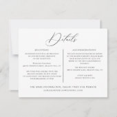 Invitation Modèle d'informations sur le mariage (Devant)