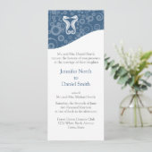 Invitation Modèle d'informations sur le thème Océan Mariage (Debout devant)