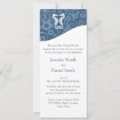 Invitation Modèle d'informations sur le thème Océan Mariage (Devant)