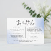 Invitation Modèle d'informations sur les détails du mariage à (Debout devant)