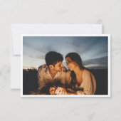 Invitation Modèle d'informations sur les détails du mariage à (Dos)