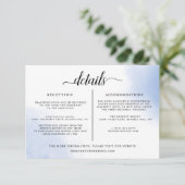 Invitation Modèle d'informations sur les détails du mariage m (Debout devant)