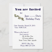 Invitation Modèle d'invitation (Devant)