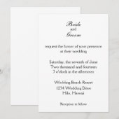 Invitation Modèle d'invitation (Devant / Derrière)