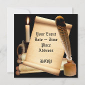 Invitation modèle d'invitation à défiler (Dos)