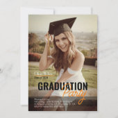 Invitation Modèle d'invitation à la fête de la remise des dip (Devant)