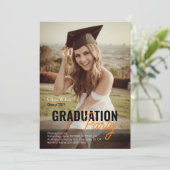 Invitation Modèle d'invitation à la fête de la remise des dip (Debout devant)