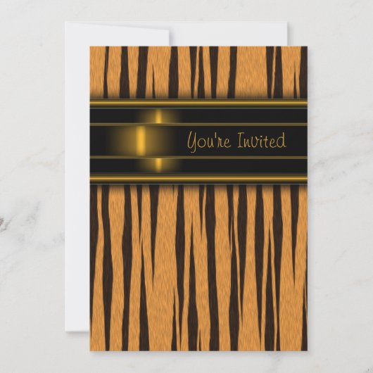 Invitation Modèle d'invitation à la fête du tigre (Devant)