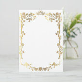 Invitation modèle d'invitation à la floraison d'or (Debout devant)