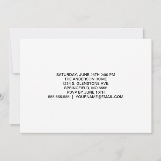 Invitation Modèle d'invitation à la qualification de typograp (Dos)