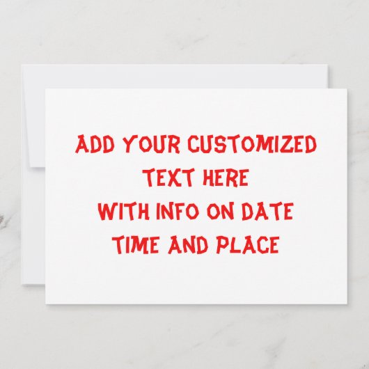 Invitation Modèle d'invitation à la vapeur (Dos)