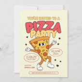 Invitation Modèle d'invitation à l'anniversaire de Pizza, (Devant)
