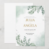 Invitation modèle d'invitation à l'engagement (Devant / Derrière)