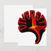 Invitation Modèle d'invitation à l'étoile de la diversité (Devant / Derrière)