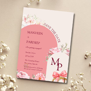 Invitation Modèle d'invitation à sauvegarder la date Elegant