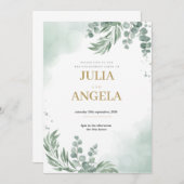 Invitation modèle d'invitation à s'engager (Devant / Derrière)