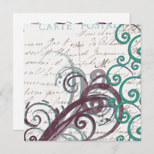 Invitation Modèle d'invitation à toutes fins (Devant / Derrière)