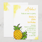 Invitation Modèle d'invitation à une fête d'anniversaire sur (Devant / Derrière)