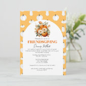 Invitation Modèle d'invitation à une fête de Friendsgiving mo (Debout devant)