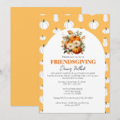 Invitation Modèle d'invitation à une fête de Friendsgiving mo (Devant / Derrière)
