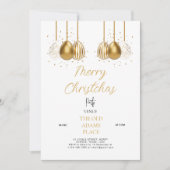 Invitation Modèle d'invitation à une fête de Noël modifiable (Devant)