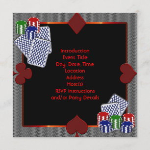 Invitation Modèle d'invitation à une soirée de poker