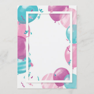 Invitation modèle d'invitation au baby shower des ballons