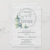 Invitation Modèle d'invitation au réchauffement de la maison  (Devant / Derrière)