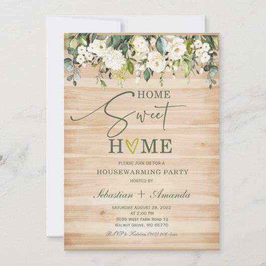 Invitation Modèle d'invitation au réchauffement de la maison  (Devant)