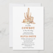 Invitation Modèle d'invitation Baby shower Cowboy (Devant)