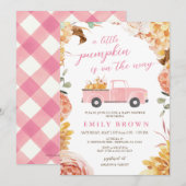 Invitation Modèle d'invitation Baby Shower Little Pumpkin aut (Devant / Derrière)