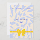 Invitation Modèle d'invitation baby shower recto verso (Dos)