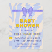 Invitation Modèle d'invitation baby shower recto verso (Devant / Derrière)