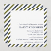 Invitation Modèle d'invitation Baby shower trié (Devant / Derrière)