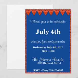 Invitation Modèle d'invitation bandana rouge