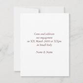 Invitation Modèle d'invitation d'amour Penne (Dos)