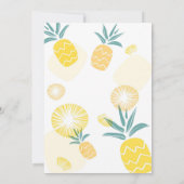 Invitation Modèle d'invitation d'anniversaire à l'ananas invi (Dos)